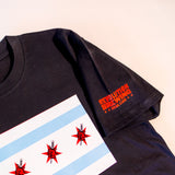 Chicago Flag T-Shirt - Black