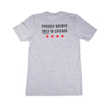 Stacked Logo Tee - Heather Grey