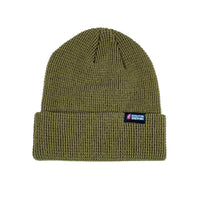 Waffle Knit Beanie - Pine