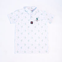 Snowman Golf Polo - Anti-Hero (White)