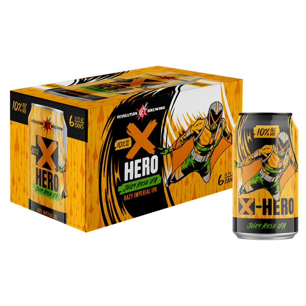 Revolution X Hero Juicy Rush (6-pack) - Revolution Brewing